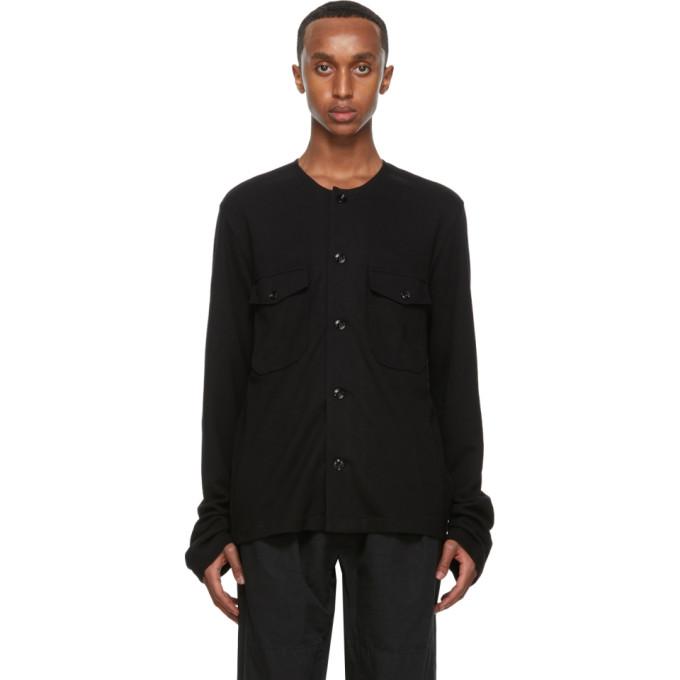 Lemaire Black Felted Shirt