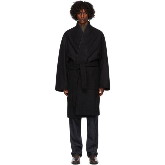 Lemaire Black Kimono Coat