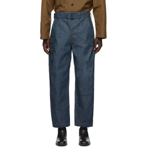 Lemaire Indigo Twisted Jeans