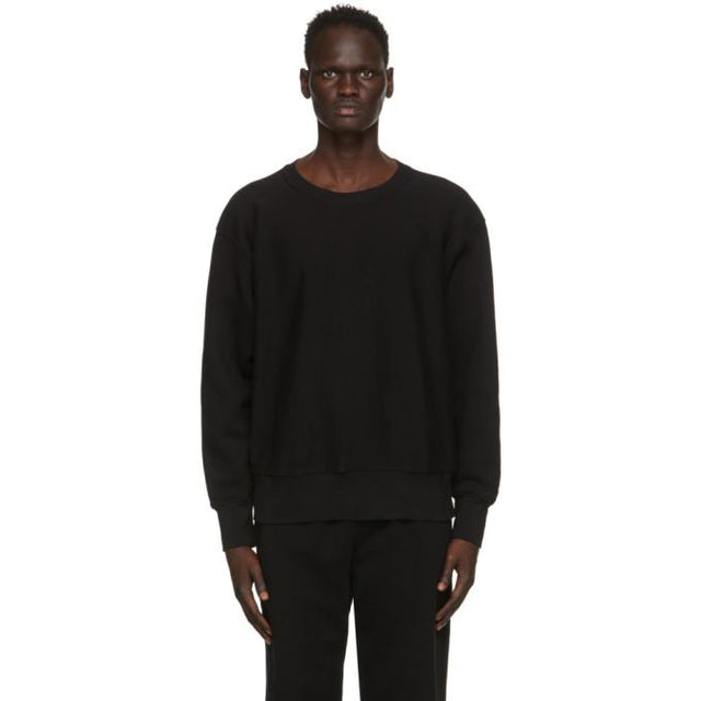 Les Tien Black Crop Sweatshirt
