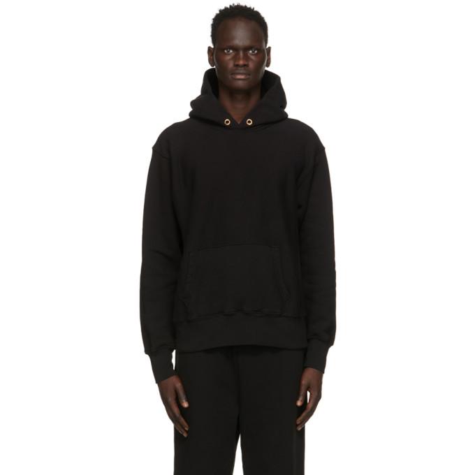 Les Tien Black Cropped Hoodie