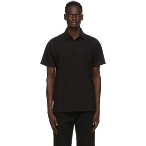 Les Tien Black Rugby Polo