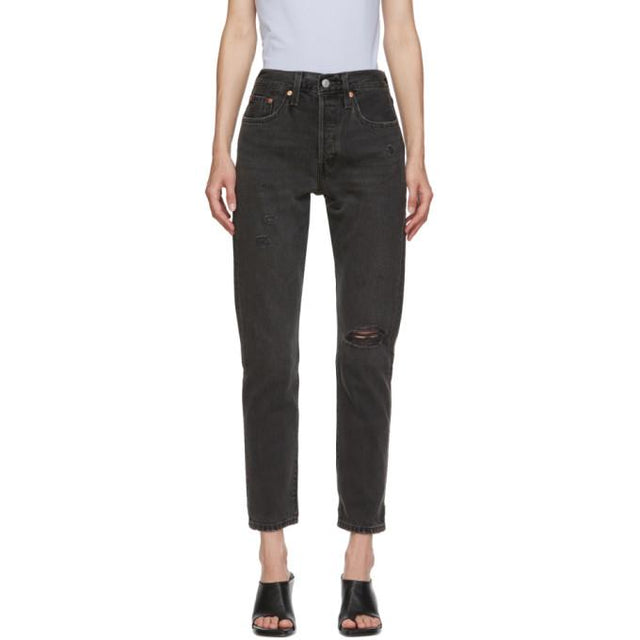 Levis Black 501 Skinny Jeans