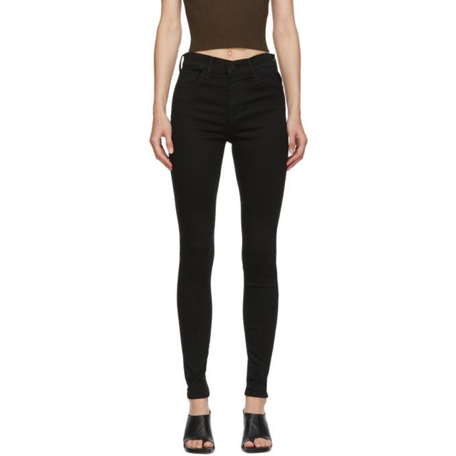 Levis Black 720 High Rise Super Skinny Jeans