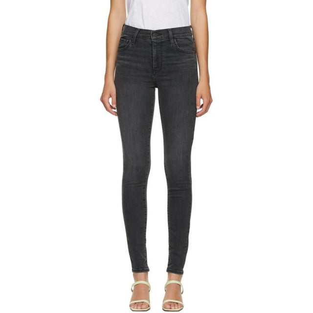 Levis Black 720 High-Rise Super Skinny Jeans