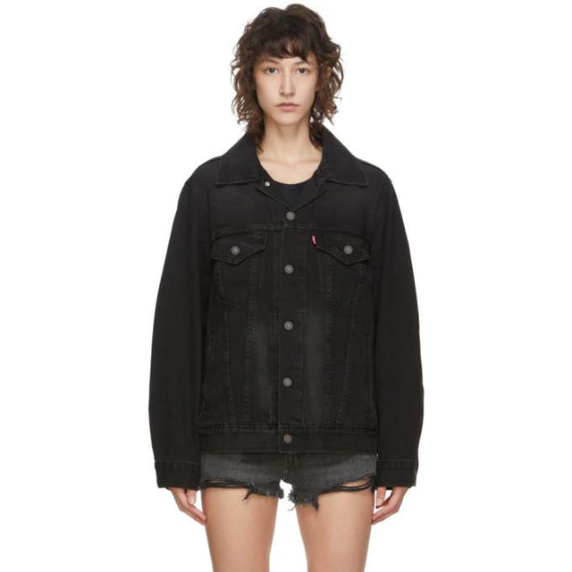 Levis Black Denim Trucker Jacket