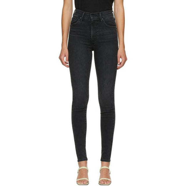 Levis Black Mile High Super Skinny Jeans