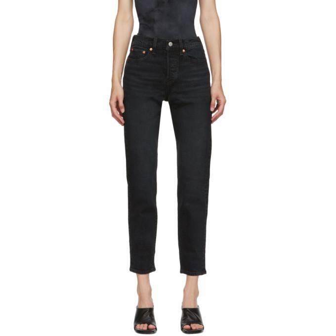 Levis Black Wedgie Fit Ankle Jeans