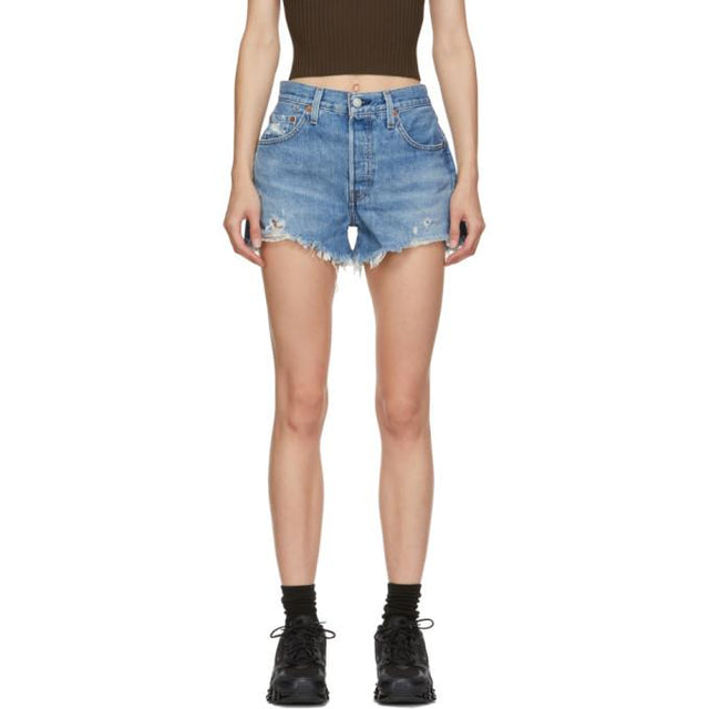 Levis Blue 501 Original Shorts