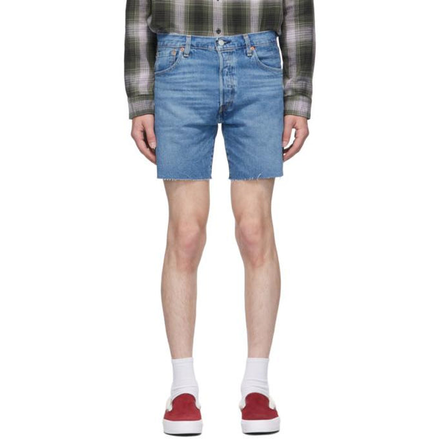 Levis Blue Denim 501 93 Cut-Off Shorts
