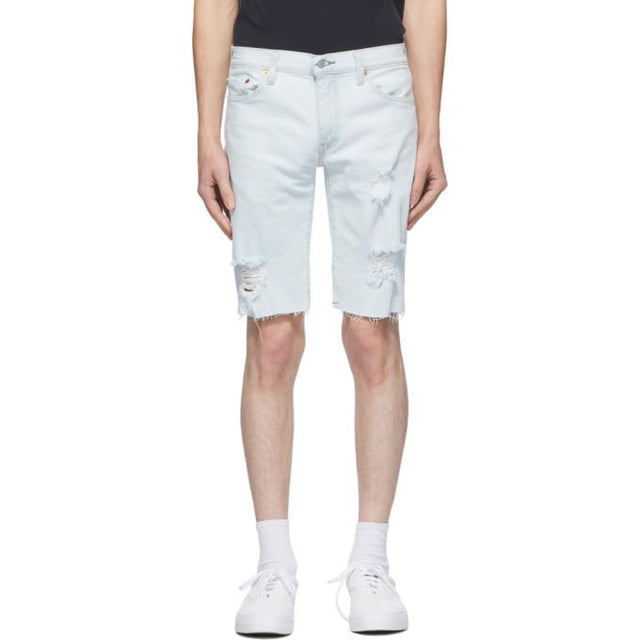 Levis Blue Denim 511 Slim Cut-Off Shorts