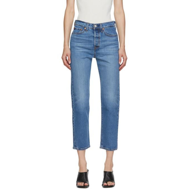 Levis Blue Wedgie Straight Jeans