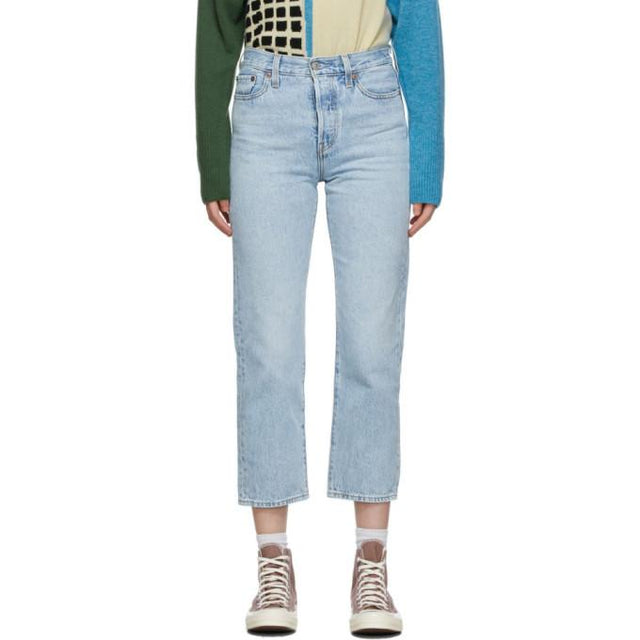 Levis Blue Wedgie Straight Jeans
