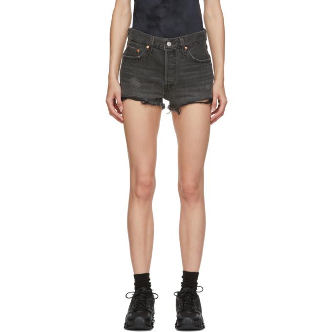 Levis Grey 501 Original Shorts