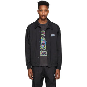 Liam Hodges Black Crinkle Coach Jacket