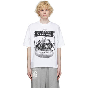 Liam Hodges White Classic Print T-Shirt – BlackSkinny