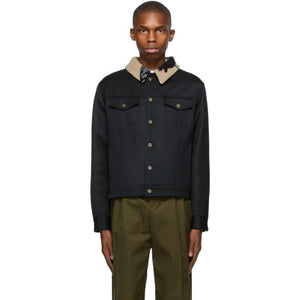 Loewe Black Wool Denim Jacket