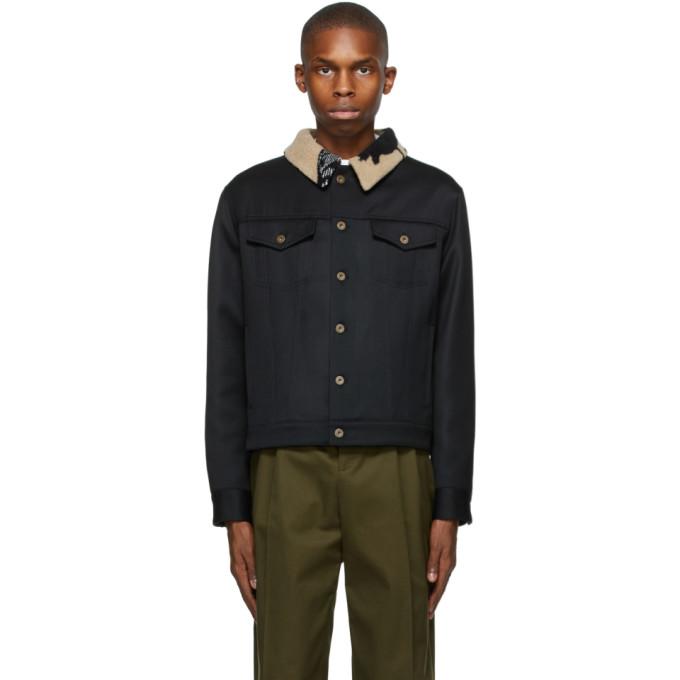 Loewe Black Wool Denim Jacket