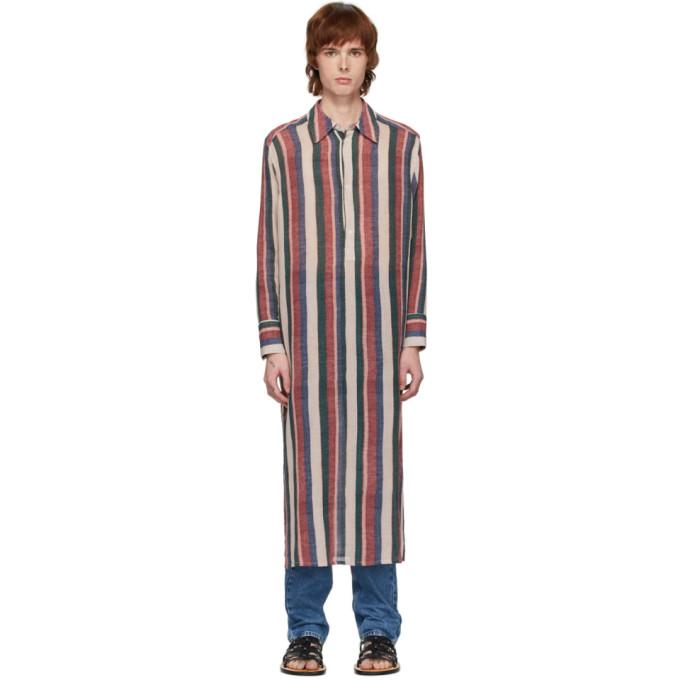 Loewe Multicolor Stripe Long Tunic Shirt
