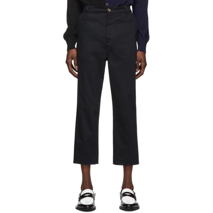 Loewe Navy Fisherman Trousers