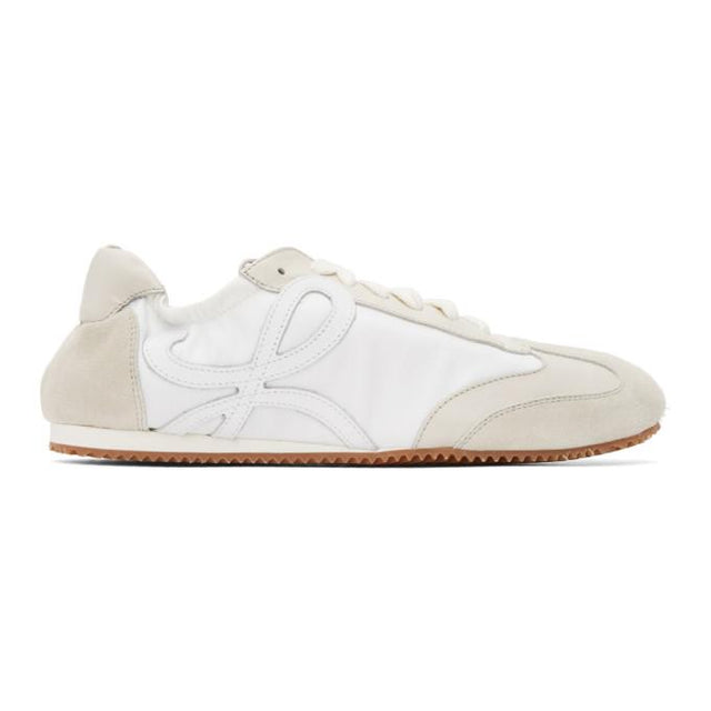 Loewe White and Off-White Ballet Runner Sneakers