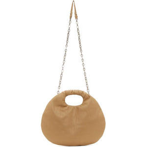 LOW CLASSIC Beige Faux-Leather Egg Bag