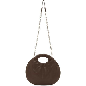 LOW CLASSIC Brown Faux-Leather Egg Bag