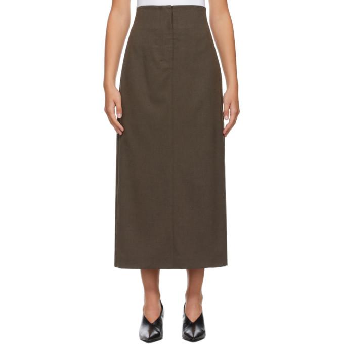 LOW CLASSIC Brown H-Line Skirt