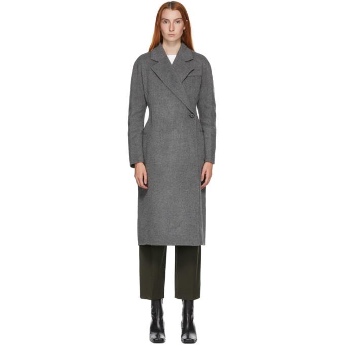 LVIR Grey Wool Handmade One-Button Coat