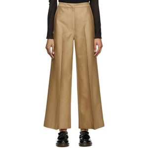 LVIR Tan Wide Line Trousers