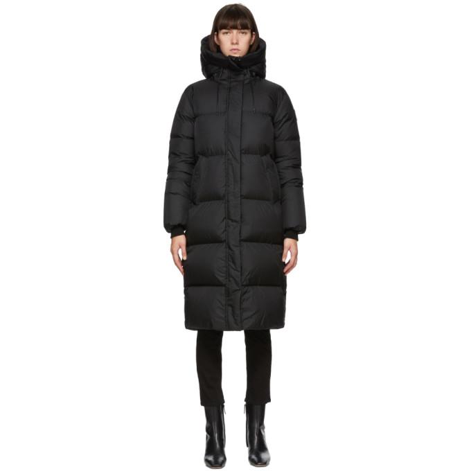 Mackage Black Down Maxi Foil Shield Eliane Coat