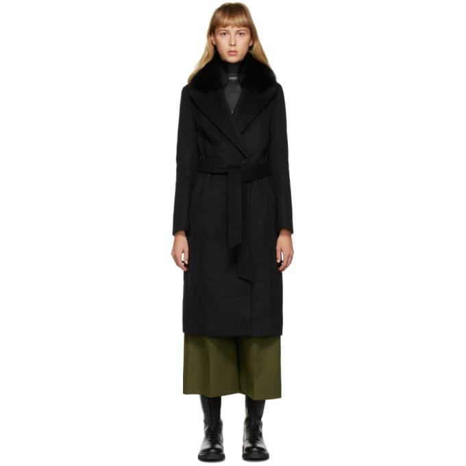 Mackage Black Fur Sienna Coat