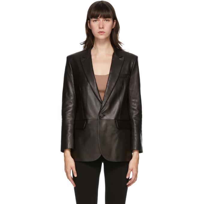 Mackage Black Leather Tracy Jacket