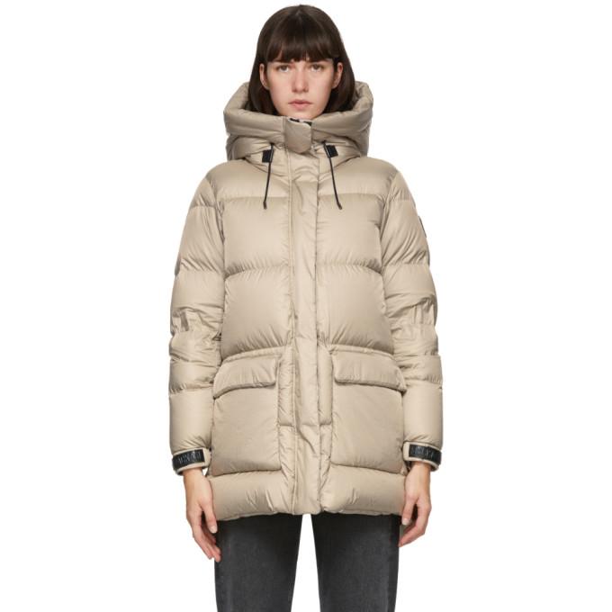Mackage Taupe Down Foil Shield Maisie Jacket