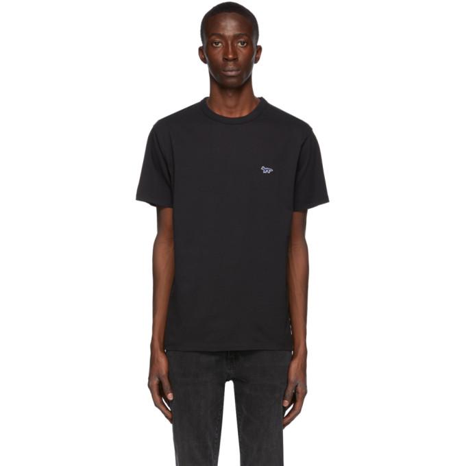 Maison Kitsune Black Classic Fox T-Shirt