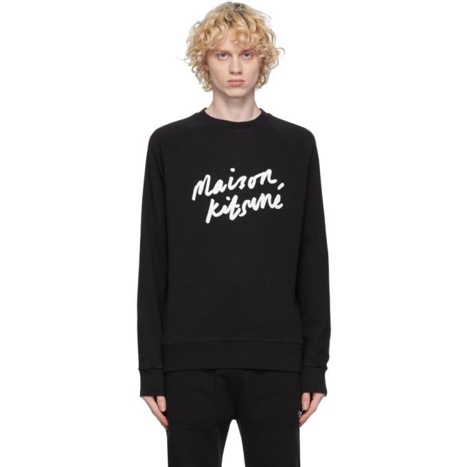 Maison Kitsune Black Handwriting Clean Sweatshirt – BlackSkinny