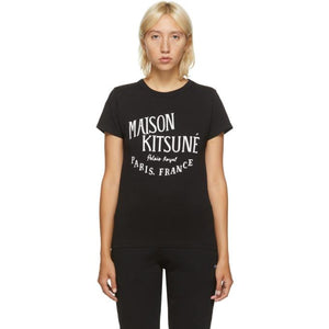 Maison Kitsune Black Palais Royal Classic T-Shirt