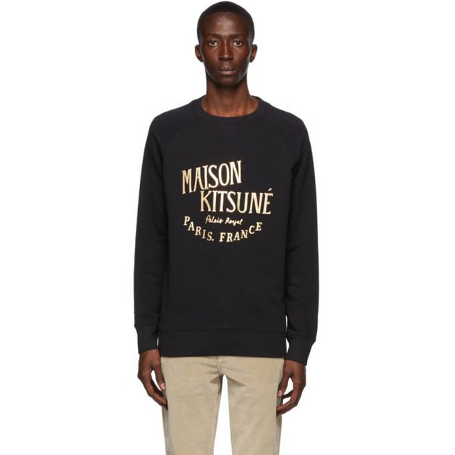 Maison Kitsune Black Palais Royal Sweatshirt