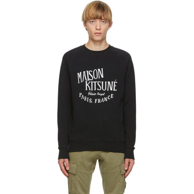 Maison Kitsune Black Palais Royal Sweatshirt