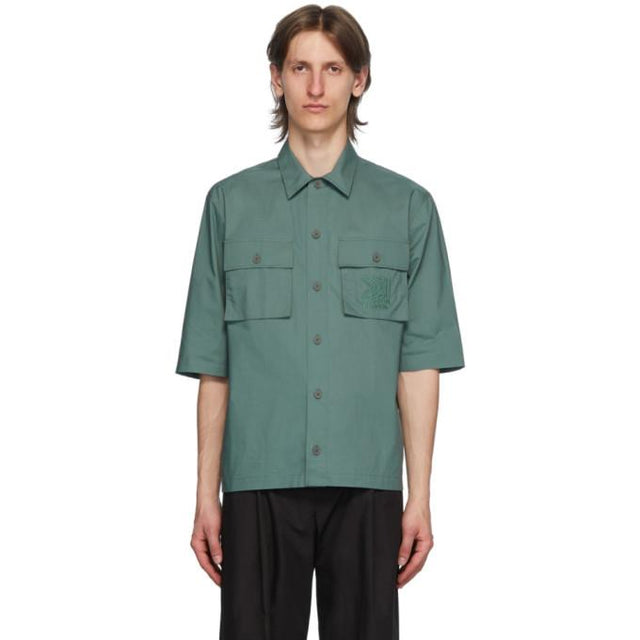 Maison Kitsune Green Pockets Over Shirt