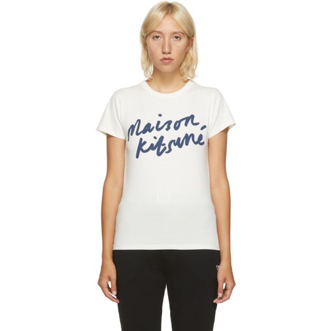 Maison Kitsune Off-White Handwriting Classic T-Shirt