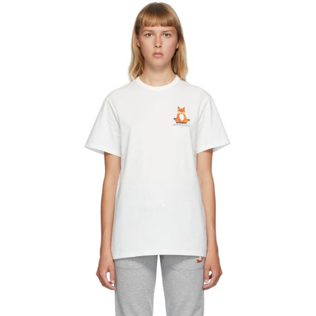 Maison Kitsune White Lotus Fox T-Shirt