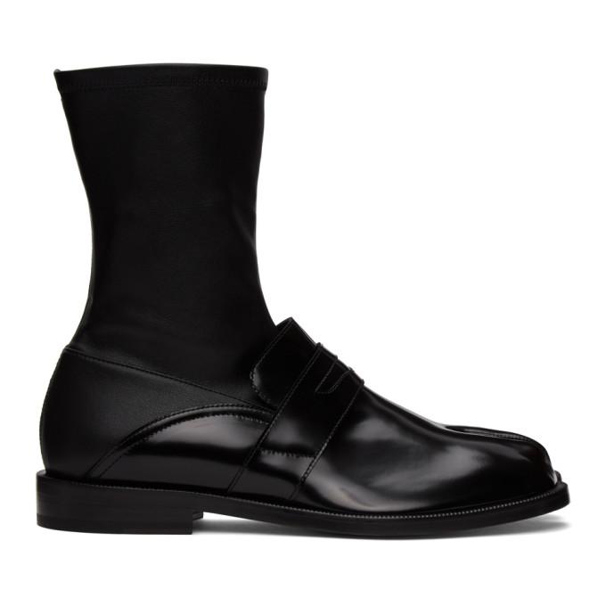 Maison Margiela Black Loafer Tabi Boots