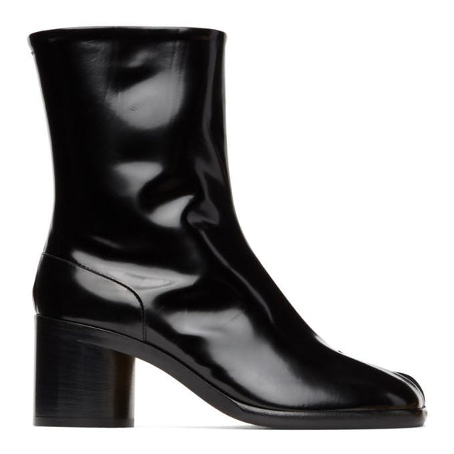 Maison Margiela Black Patent Tabi Boots