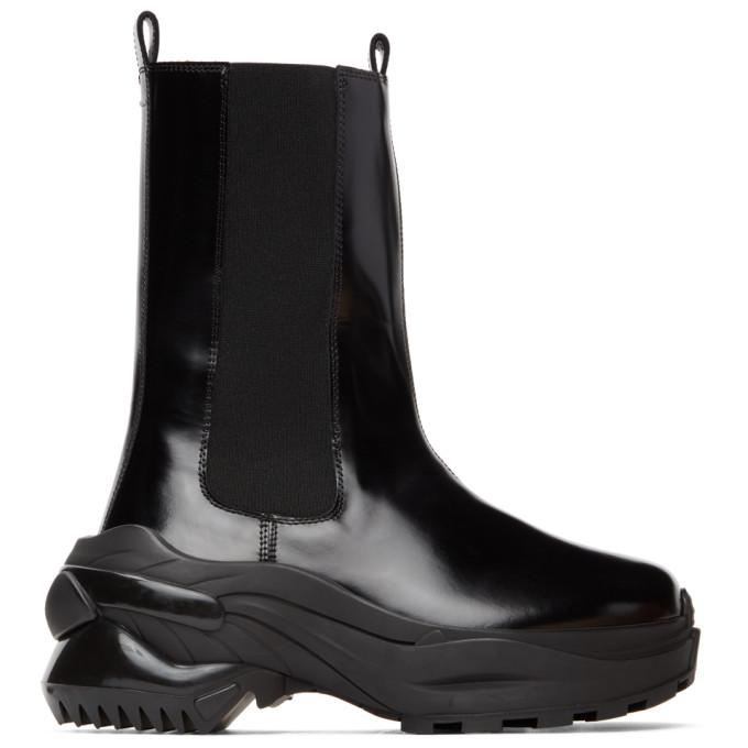 Maison Margiela Black Retro Fit Combat Boots