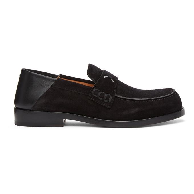 Maison Margiela Black Suede Loafers