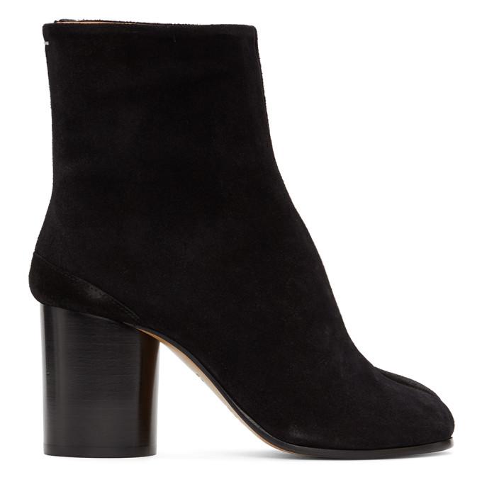 Maison Margiela Black Suede Tabi Boots