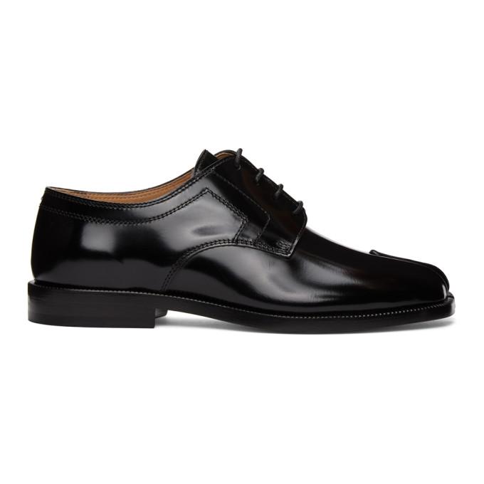 Maison Margiela Black Tabi Lace-Ups Derbys