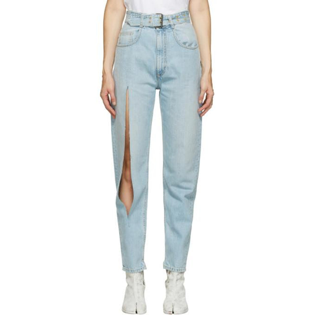 Maison Margiela Blue Destroyed Jeans