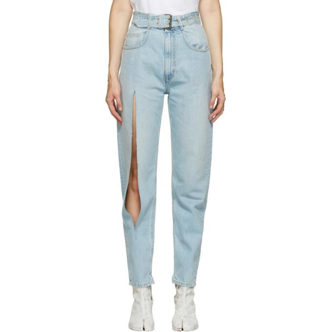 Maison Margiela Blue Destroyed Jeans